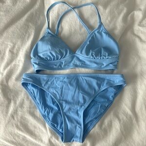 Blue bikini set